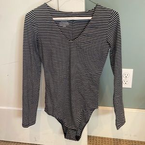Everlane striped bodysuit